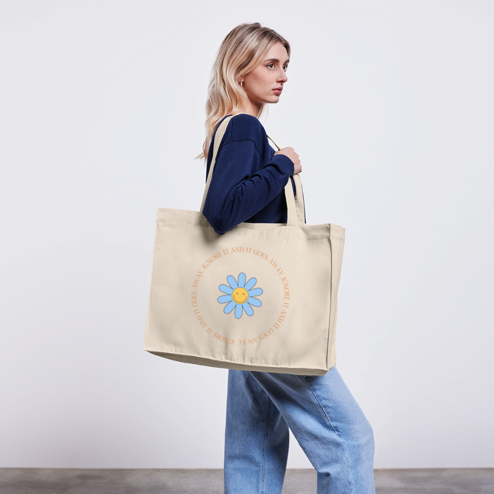 Ignore it - Organic Recycled Shopping Bag - natural
