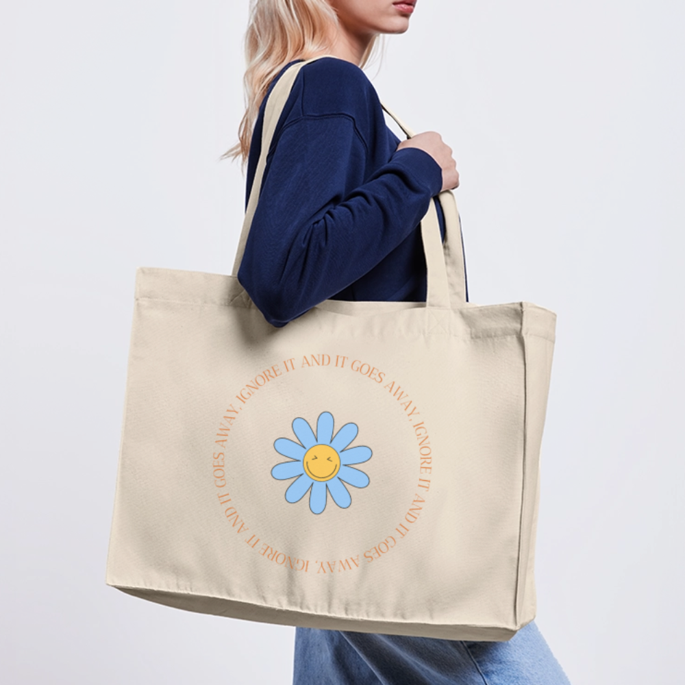 Ignore it - Organic Recycled Shopping Bag - natural