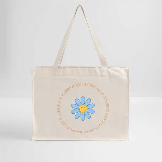 Ignore it - Organic Recycled Shopping Bag - natural