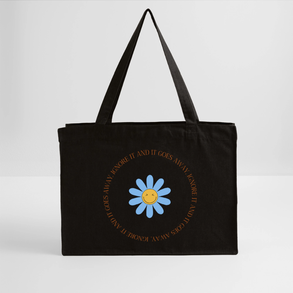 Ignore it - Organic Recycled Shopping Bag - black