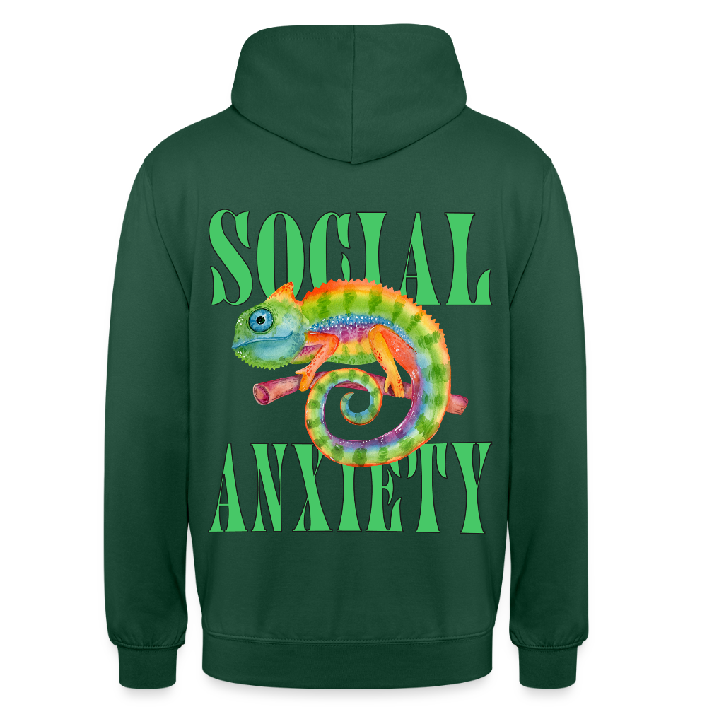 Social Anxiety - Unisex Hoodie - bottle green
