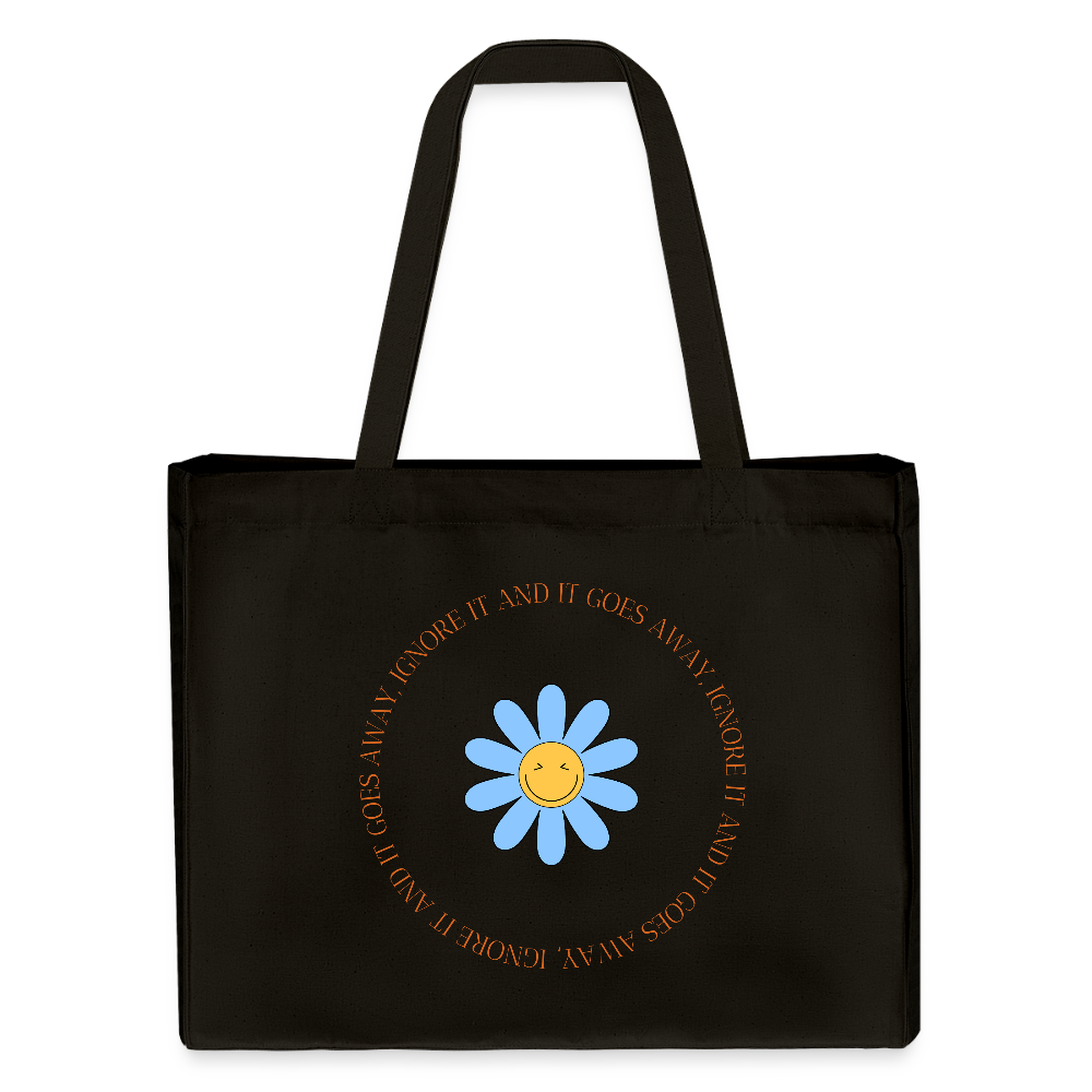 Ignore it - Organic Recycled Shopping Bag - black