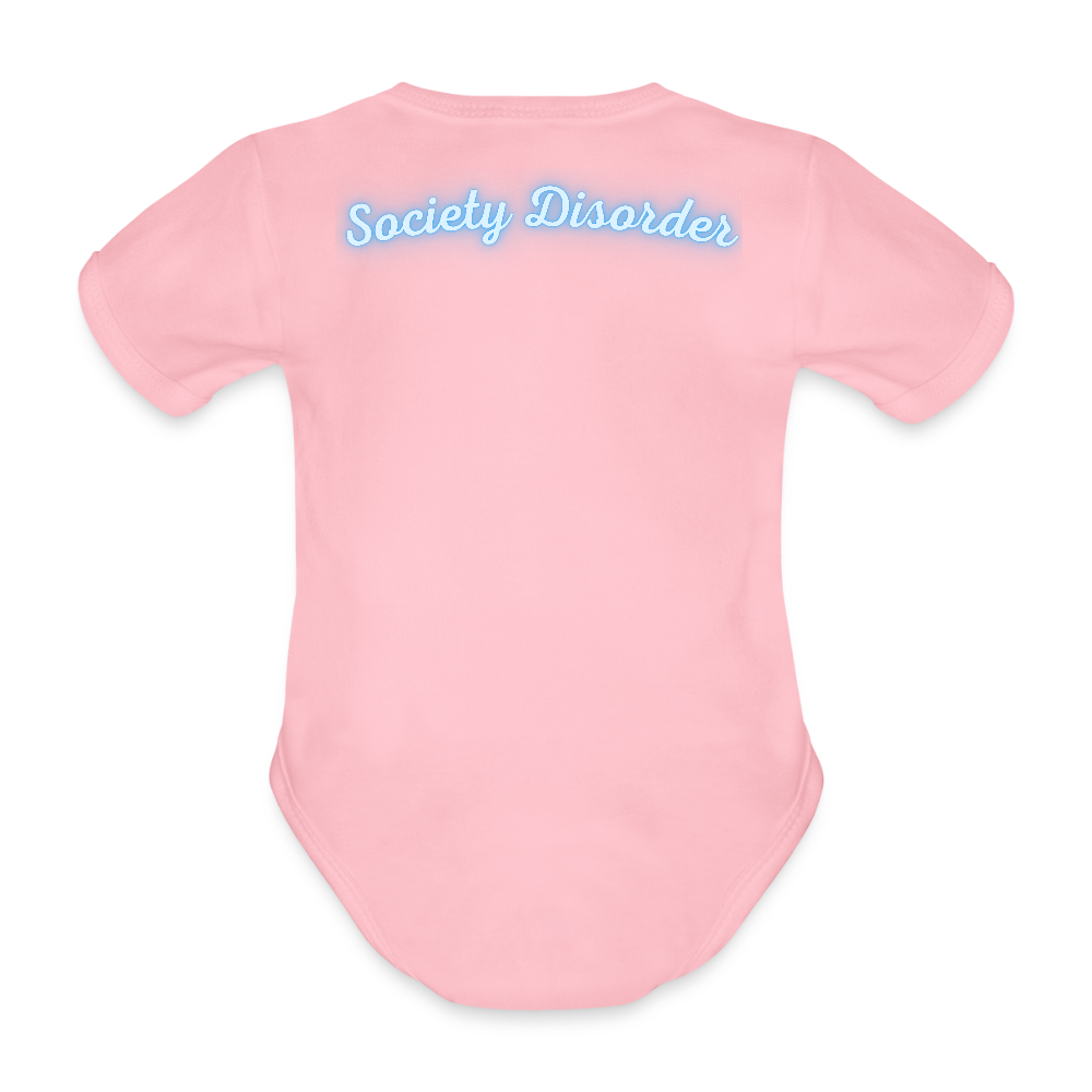Baby Bodysuit - I am a broken condom (blue) - light pink