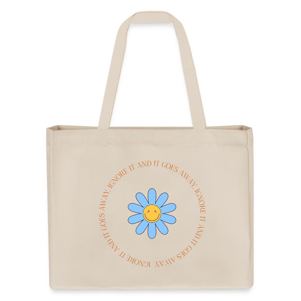 Ignore it - Organic Recycled Shopping Bag - natural