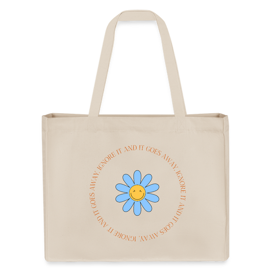 Ignore it - Organic Recycled Shopping Bag - natural
