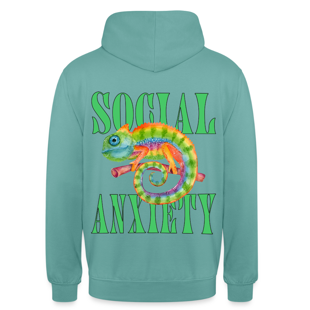 Social Anxiety - Unisex Hoodie - pastel turquoise