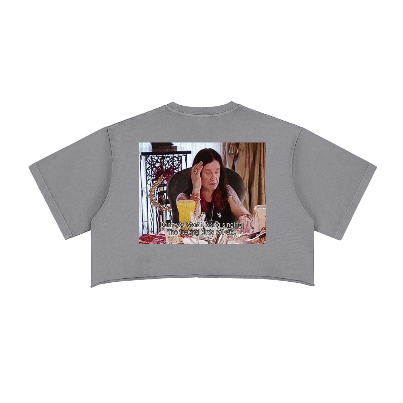 funny,graphic,tshirt,ozzy,osbourne,croptop